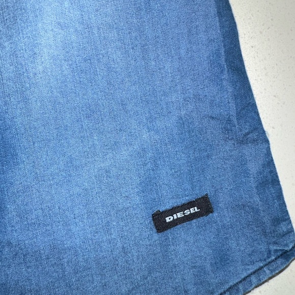 Boys Diesel Chambray Button Down (Lg - 14/16) - Picture 2 of 6